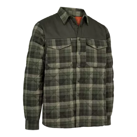 Deerhunter Elbert Padded Shirt Jacket Green Check - Jagdjacken für Männer - 5702827237090 - 1