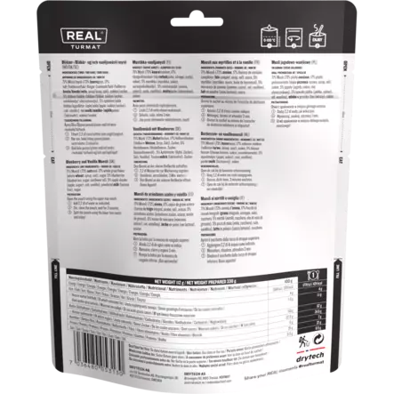 Real Turmat Blueberry and Vanilla Muesli - Campingmahlzeiten - 7036480053130 - 3