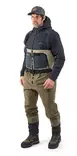 Grundens Men's Boundary Zip Stockingfoot Wader Stone/Otter - Wathosen - 7332525301090 - 3
