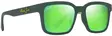 Maui Jim Opiopio AF - Matte Dark Green Frame with Maui Green Lens - Kunststofflinsen - 603429079550 - 1