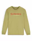 Simms Simms Logo Shirt LS Tent Green - Herren-T-Shirts - 694264694640 - 1