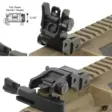 UTG Super Slim Rear Sight Manual Flip-up Tool-free Dual Aperture - Offene Visierungen für Gewehre - 4712274528390 - 5