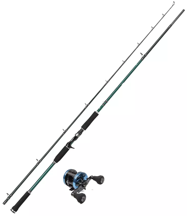 Abu Garcia Beast X 7'9" 50-90g ja Abu Garcia Ambassadeur 5601 Beast HD PM Special - Abu Garcia -Baitcastruten - 0701202310 - 1
