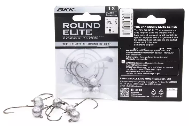 BKK Round Elite-Classic 12g 3pcs - Jig-Köpfe - 6941780904680 - 1