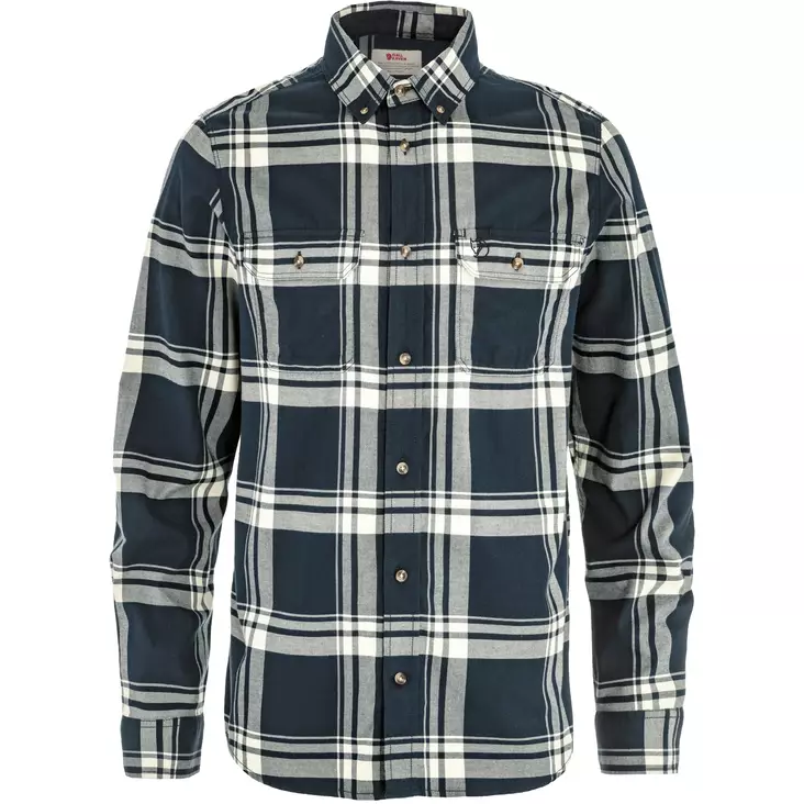 Fjällräven Övik Lite Flannel M Laurel Green-Chalk White - Hemden - 7323451114410 - 1