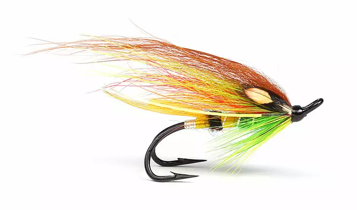 Green Highlander Double Hook Salmon Fly - Doppelhaken-Lachsfliegen - 7033840120600 - 1