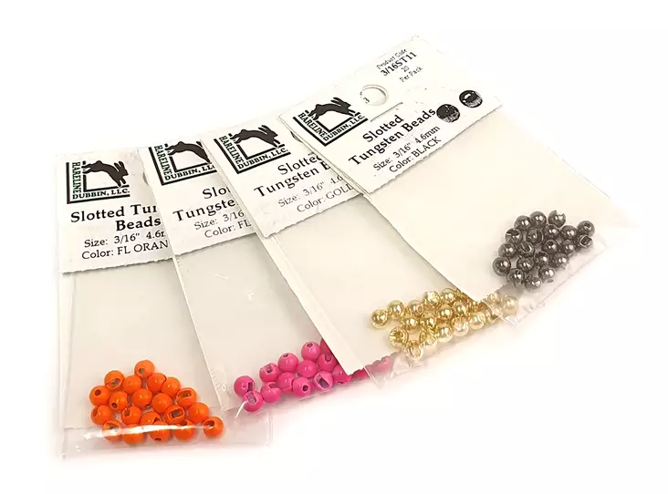 Hareline Slotted Tungsten Beads 4,6mm - Wolframperlen - 40200200020 - 1