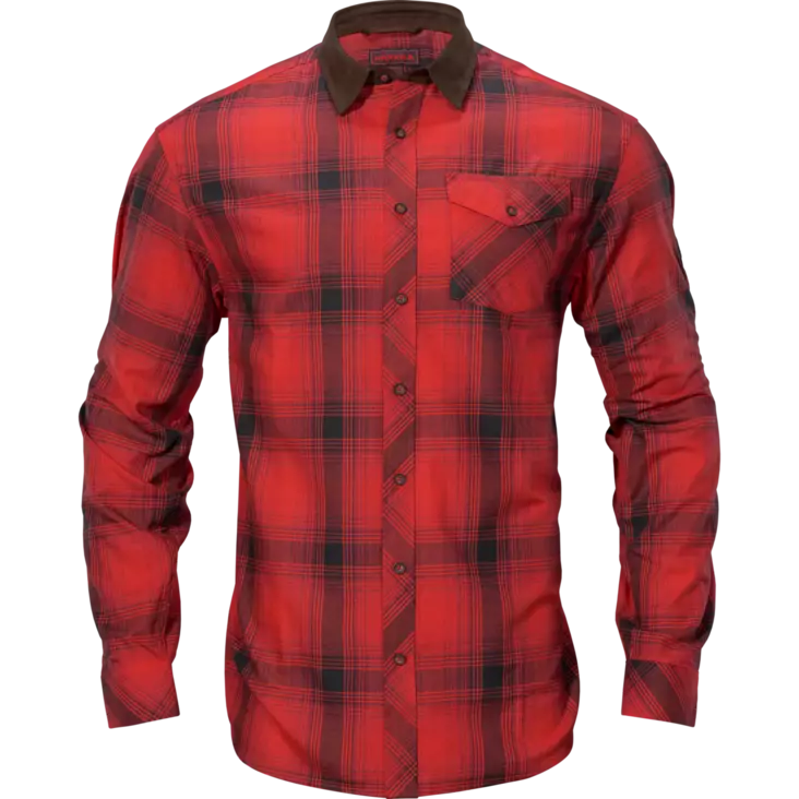 Härkila Driven Hunt Flannel Red/Bla - Hemden - 5714733526830 - 1