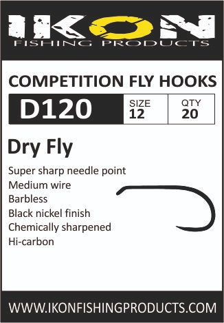 Ikon D120 Barbless Dry Fly - Widerhakenlose Haken - 6430077070110 - 1
