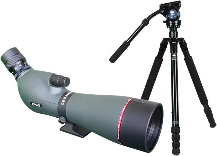 Kit Focus Viewmaster ED 20-60x80, with Sirui R2004+VH10 - Spektive - 7391879050900 - 1