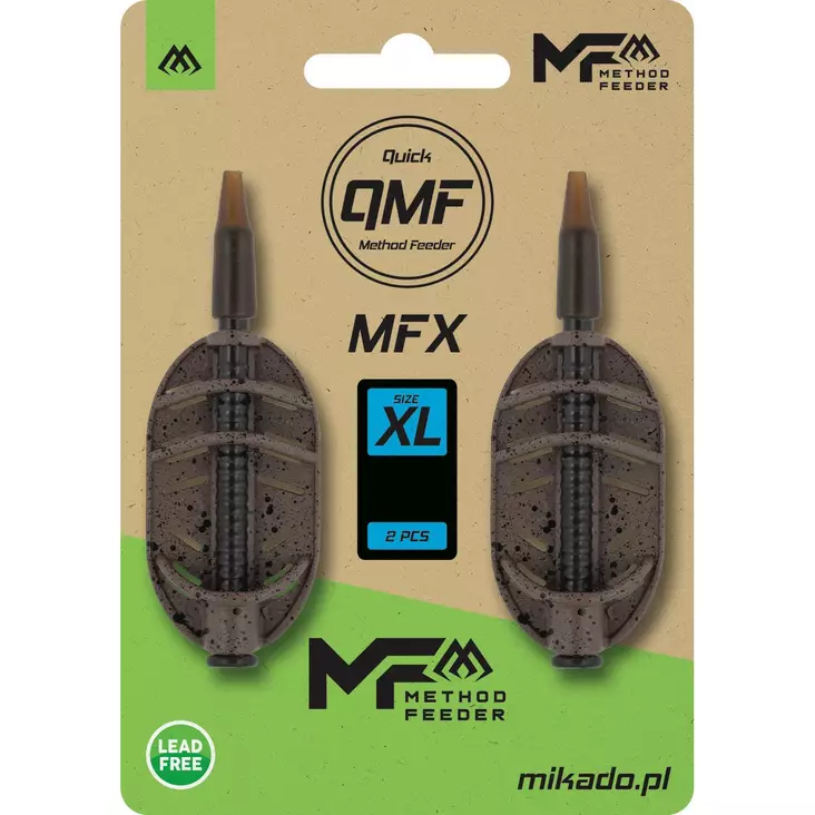 Mikado Method Feeder MFX Q.M.F. XL 2 pcs - Flache & Hybrid-Method-Feeder - 5900637157410 - 1