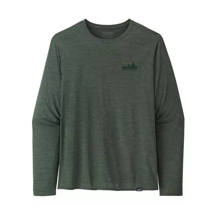 Patagonia M's LS Cap Cool Daily Graphic Shirt Pinyon Green - Hemden - 195699198210 - 1