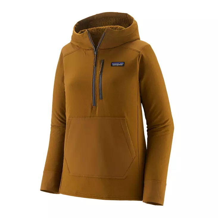 Patagonia W's R2 CrossStrata Pullover Shelter Brown - Fleece-Hemden - 196924576520 - 1