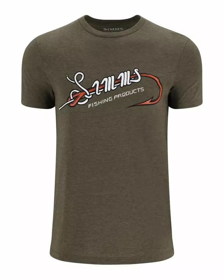 Simms Simms Hook & Loop T-Shirt Military Heather - Herren-T-Shirts - 694264660980 - 1