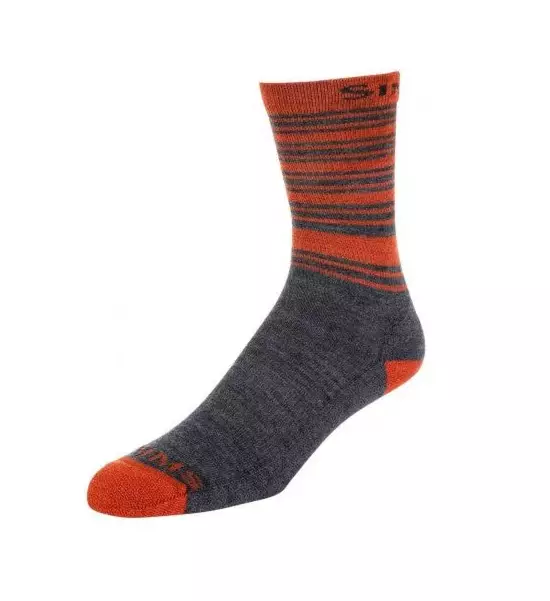 Simms Merino Lightweight Hiker Sock Carbon - M 39-42 - Socken und Buff - 694264504550 - 1