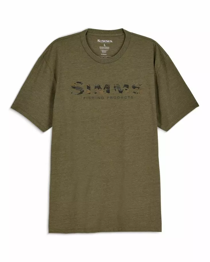 Simms Shroud Fill Logo T-Shirt Military Heather - Herren-T-Shirts - 694264711750 - 1