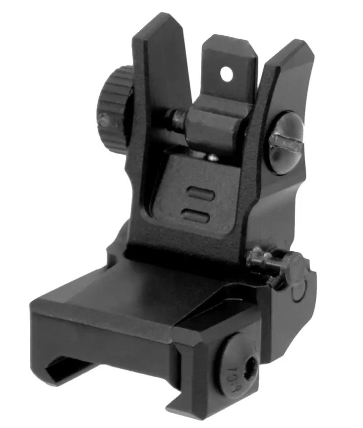 UTG Super Slim Rear Sight Manual Flip-up Tool-free Dual Aperture - Offene Visierungen für Gewehre - 4712274528390 - 1