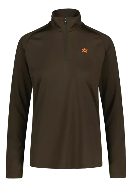 Alaska CoolDry Womens Half-Zip Top Brown - Jagdunterwäsche - 6438347054891 - 1
