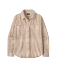 Patagonia W´s Fjord Flannel Shirt Snow Owl Rutabaga White - Hemden - 199346531221 - 1