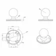 RAM Round Plate Ball C - RAM-Halterungen, Größe C - 793442002021 - 4