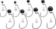 VMC 7340 Rugby Jig 5gr Chartreuse - Jig-Köpfe - 3422993061061 - 2