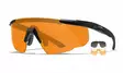 Wiley X Saber Advanced Grey & Clear & Light Rust - Matte Black - Schießbrillen - 712316003131 - 1
