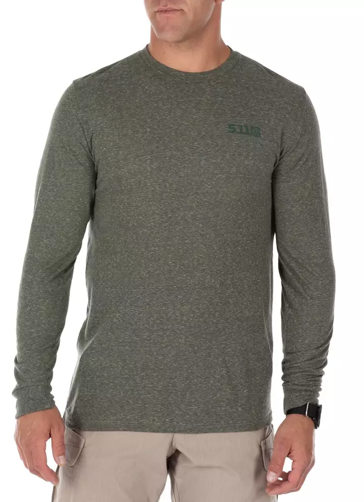 5.11 Triblend Legacy L/S Tee Green - Taktische Shirts - 888579358391 - 1