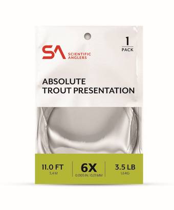 Scientific Anglers Absolute Trout Presentation Leader 14ft - Nylon-Vorfächer - 840309134101 - 1
