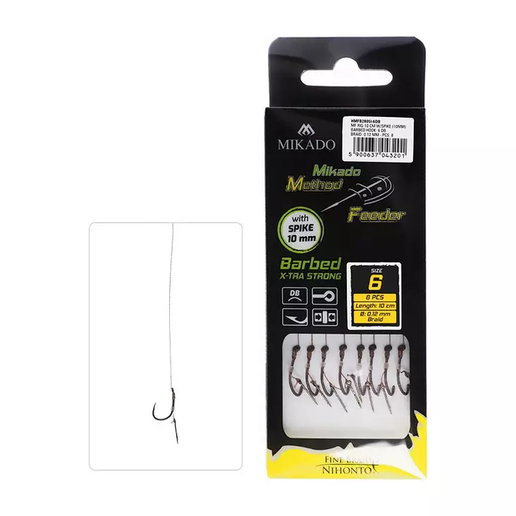 Mikado MF Rig HMFB2805I Spike Braid Barbed - Gebundene Haken - 5900637043171 - 1