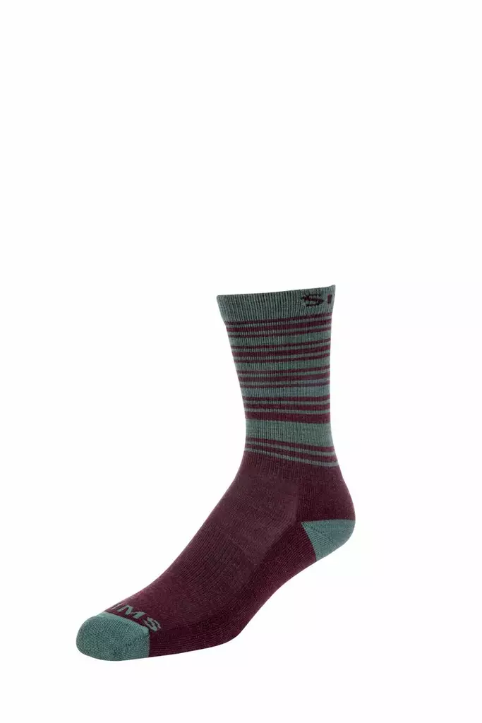 Simms Women's Merino Lightweight Hiker Sock Garnet - Socken und Buff - 694264504611 - 2