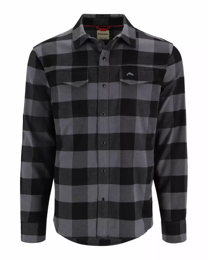 Simms Gallatin Flannel Shirt Slate Buffalo Check - Hemden - 694264654651 - 2