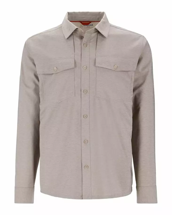 Simms No-See-Um Bugstopper Shirt Dolomite Heather - Hemden - 694264679821 - 2