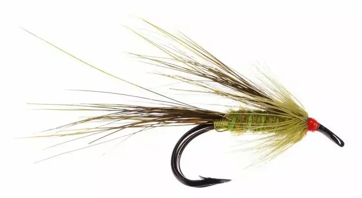 AKE Olive Double - Doppelhaken-Lachsfliegen - 8859202536471 - 1