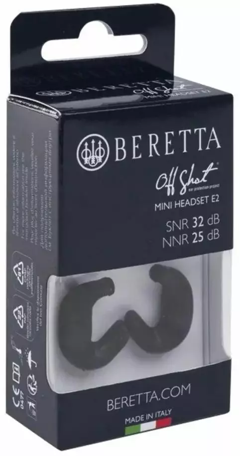 Beretta Mini Headset E2 Black - Gehörschutz - 8051832645831 - 1