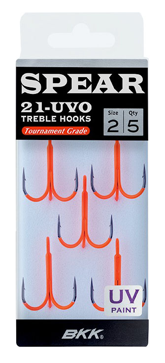 BKK Spear-21 UVO Treble Fl. Orange - Haken - 6970595283581 - 1