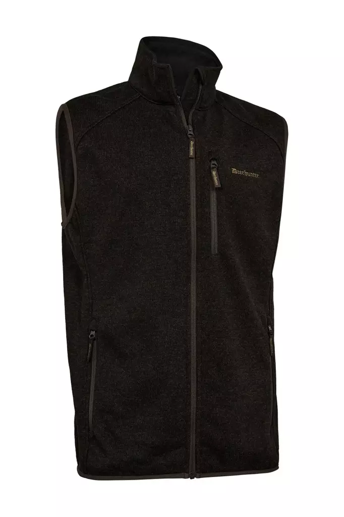 Deerhunter Moor Knitted Waistcoat Brow S - Jagd- und Signalwesten - 5702827244661 - 1