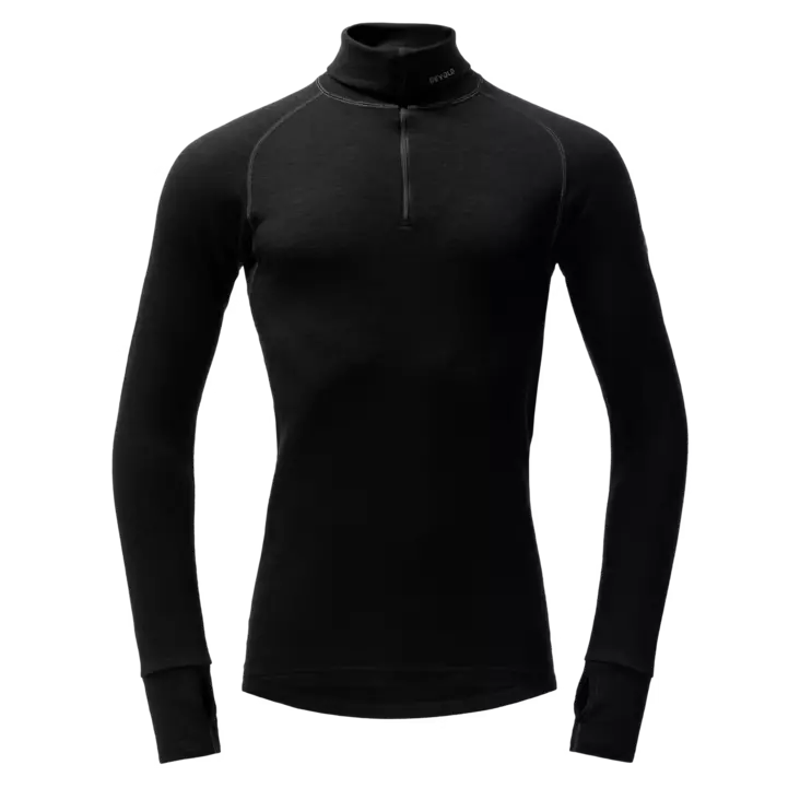 Devold Expedition Merino 235 Zip Neck Men's Black - Unterhemd - 7028567100431 - 2