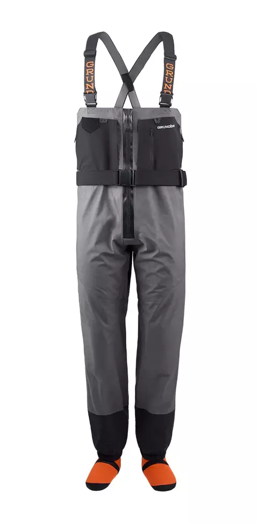 Grundens Men's Vector Zip Stockingfoot Wader Anchor - Wathosen - 0840316333801 - 1