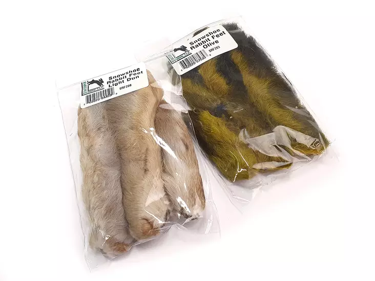 Hareline Snowshoe Rabbit Feet - Schwänze - 40500100021 - 1