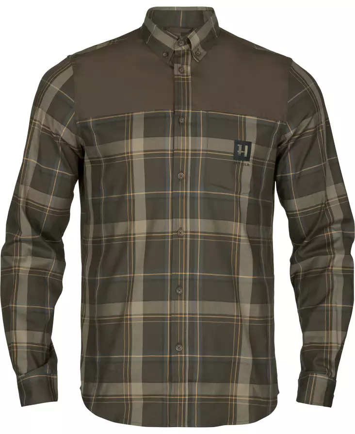 Härkila Anker L/S Shirt Willow Green - Hemden - 5714733634481 - 1