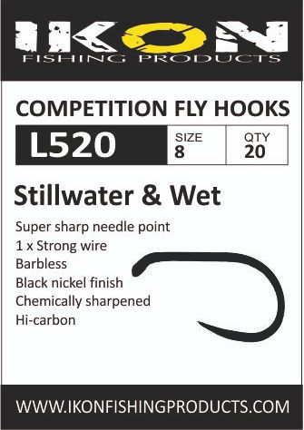 Ikon L520 Barbless Stillwater & Wet - Widerhakenlose Haken - 6430077070271 - 1