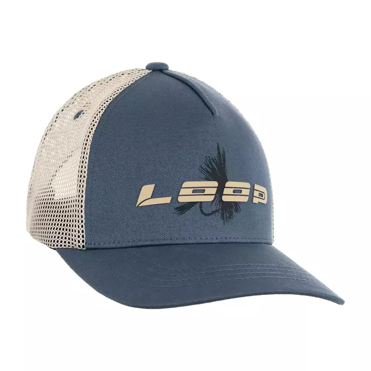Loop Fly Trucker Cap Blue Gray - Trucker-Caps - 827142085401 - 1