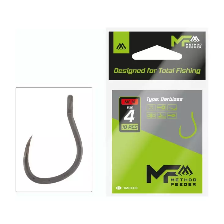 Mikado MF14 Hook Barbless - Öhr- & Plättchenhaken - 5900637119821 - 1