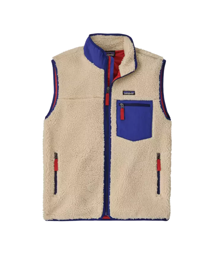 Patagonia M´s Classic Retro-X Vest Dark Natural w/Cobalt Blue - Isolierte Jacken - 199346189491 - 1