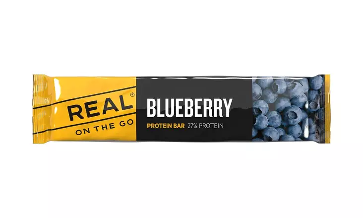 Real Turmat Proteinbar blueb.& blackb. - Campingmahlzeiten - 7036480092801 - 2