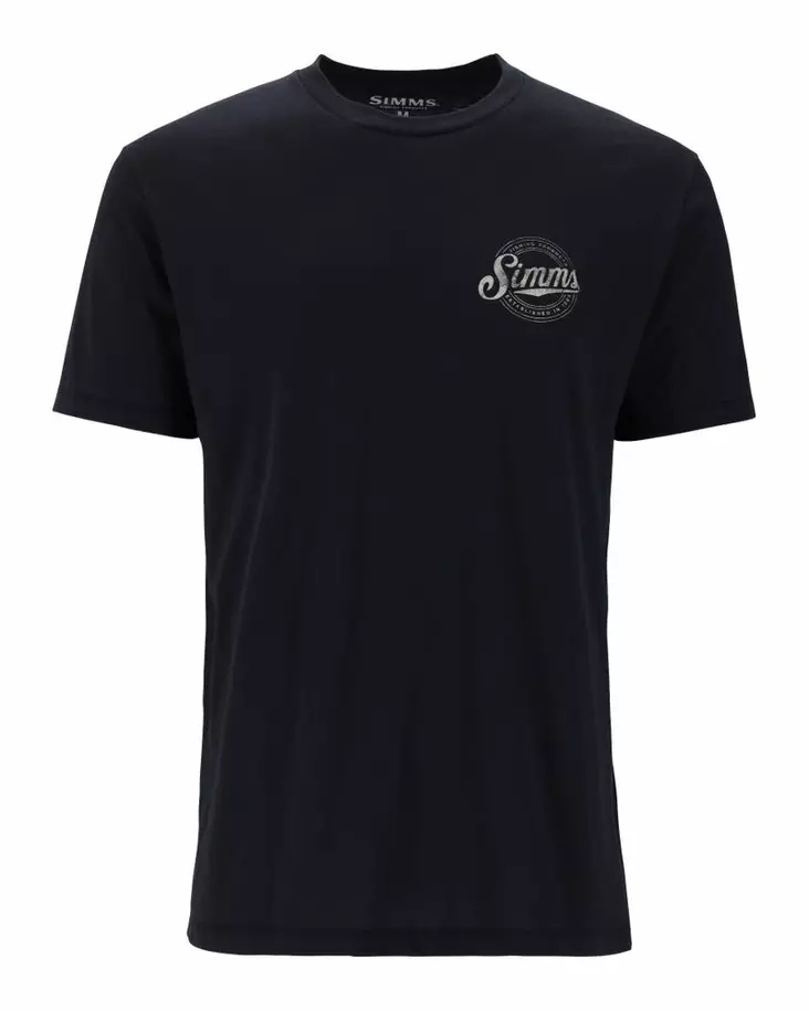 Simms Circle Lockup T-Shirt Black - Herren-T-Shirts - 694264678381 - 1