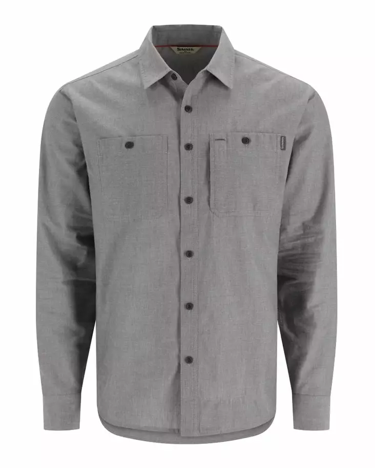Simms Cutbank Chambray Shirt Cinder Chambray - Hemden - 694264609941 - 2