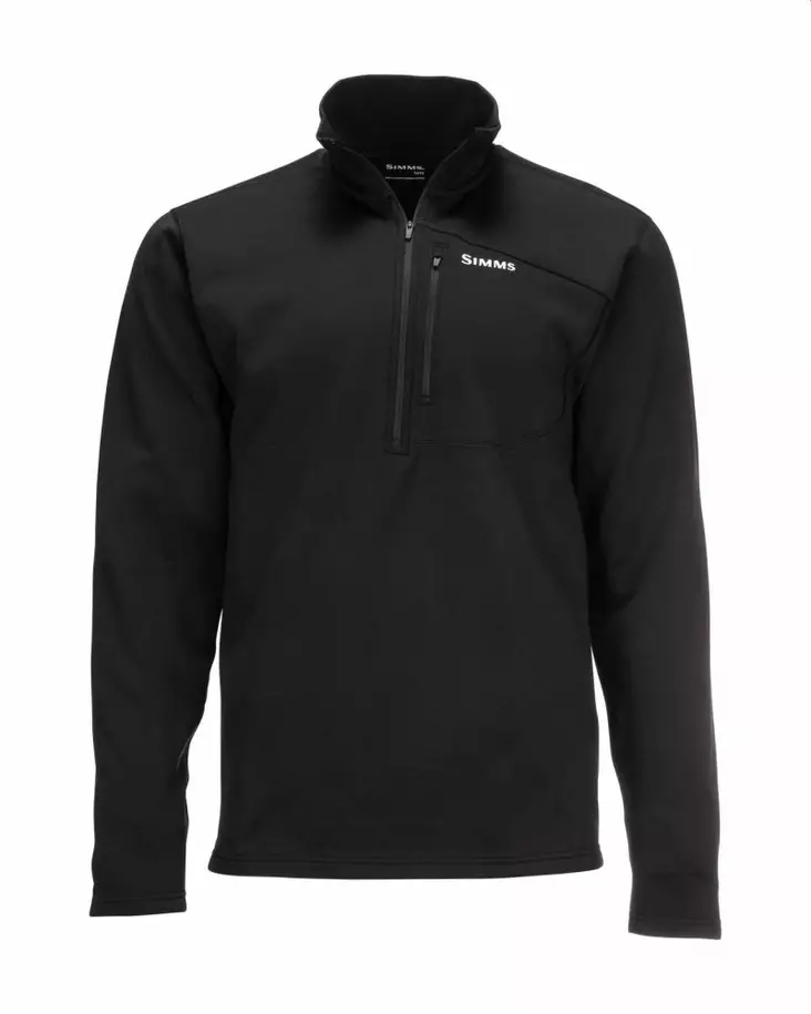 Simms Thermal 1/4 Zip Top Black -kerrastopaita - Unterhemd - 694264549551 - 1