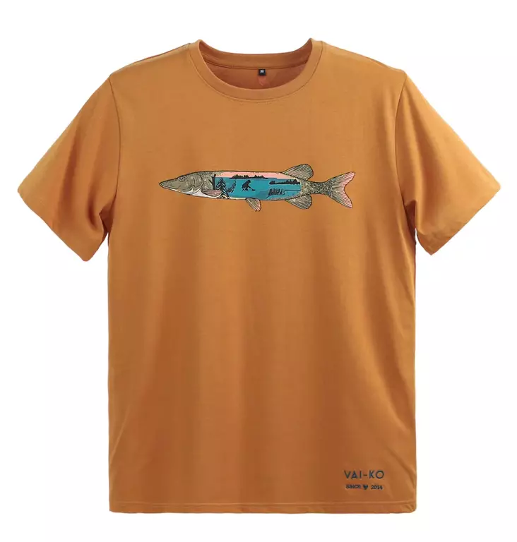 VAI-KO Hauki T-Shirt, Caramel Brown - Herren-T-Shirts - 6440000200941 - 1