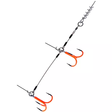 BKK Stinger Rig UV #3/0 1kpl Orange - Hechtmontagen und Zubehör - 4251549191292 - 1